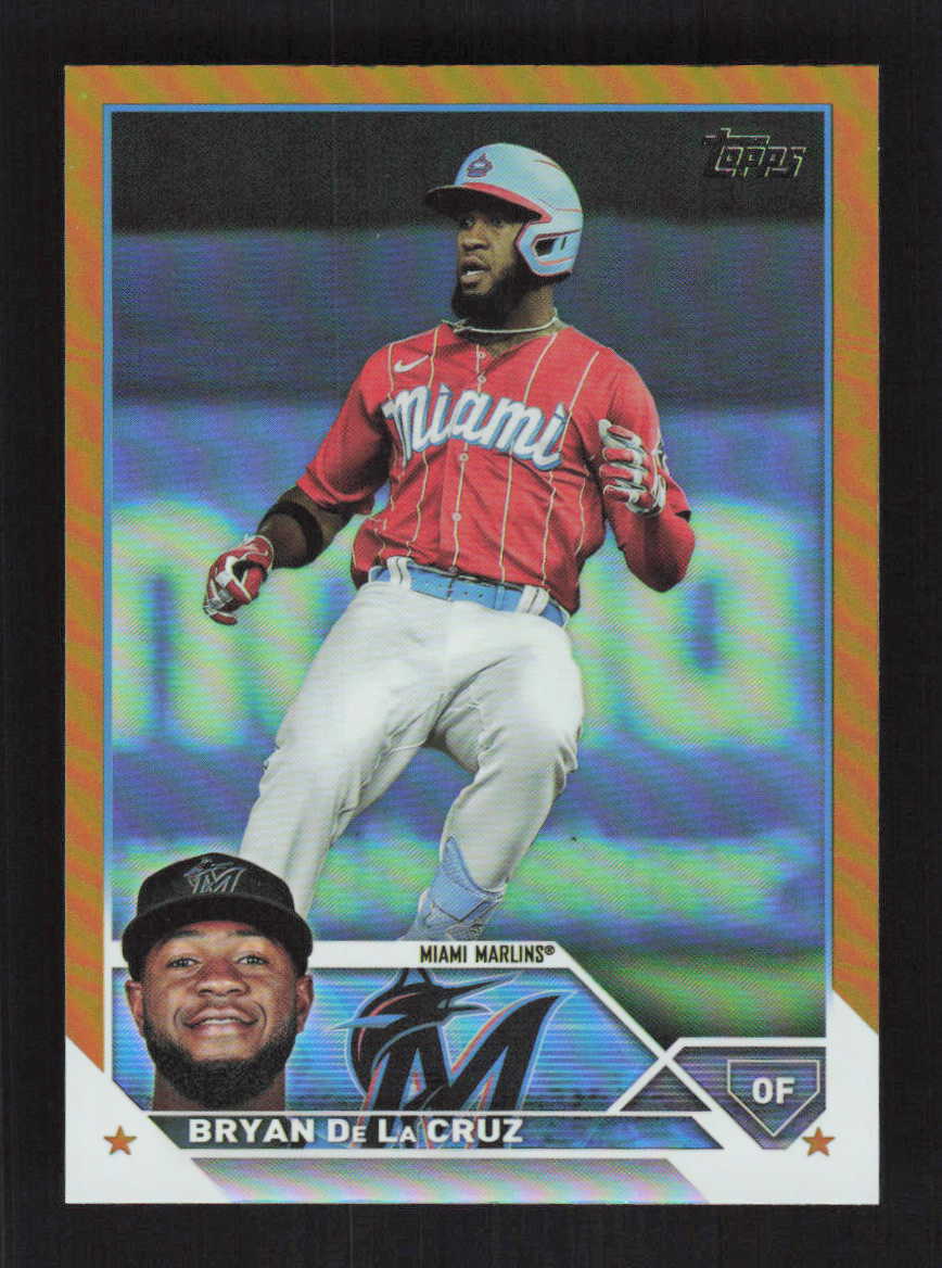 Bryan De La Cruz 2023 Topps Gold Foil Miami Marlins #599