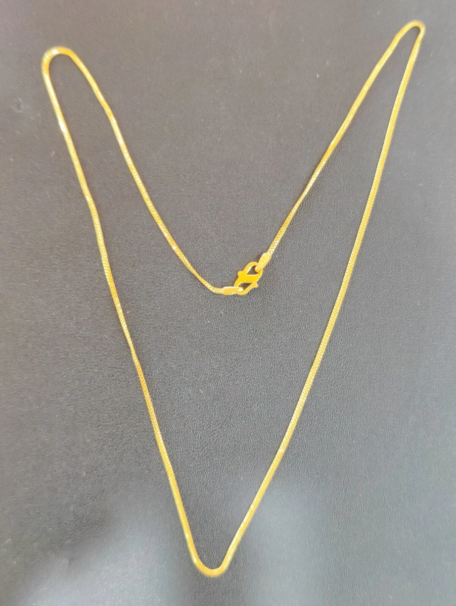 Gold store necklace box