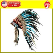 Feather Headdress  Native American Indian Inspired  Choose Color