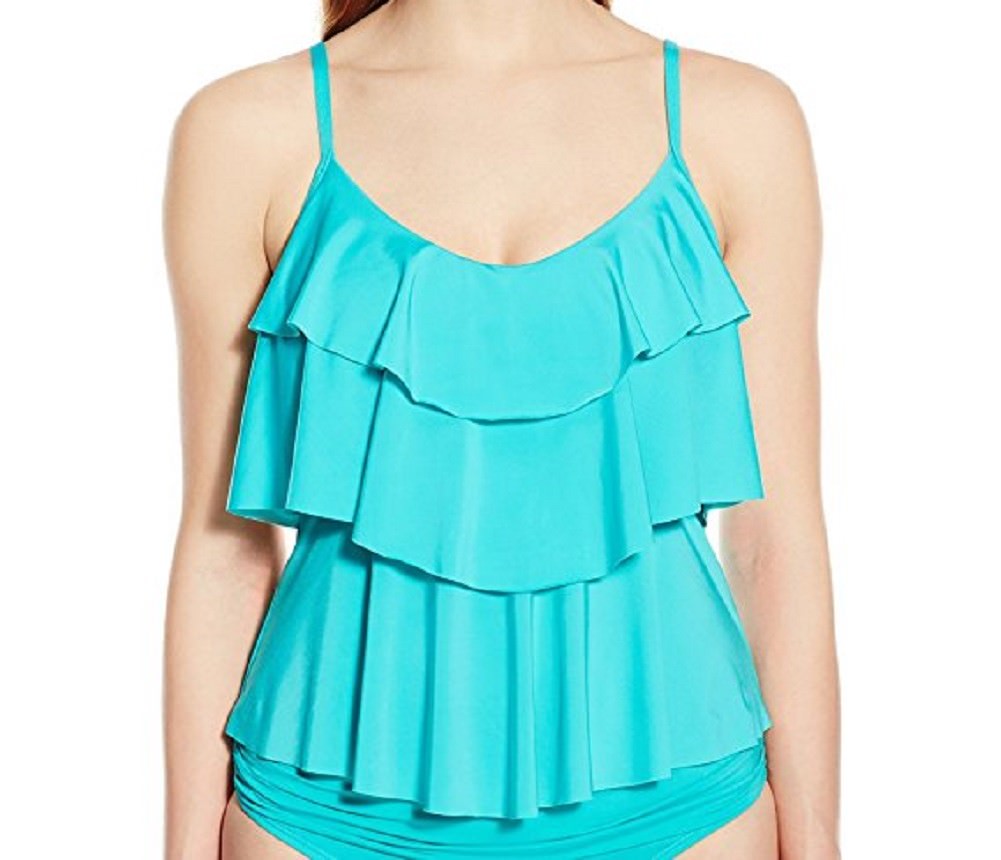 teal tankini top