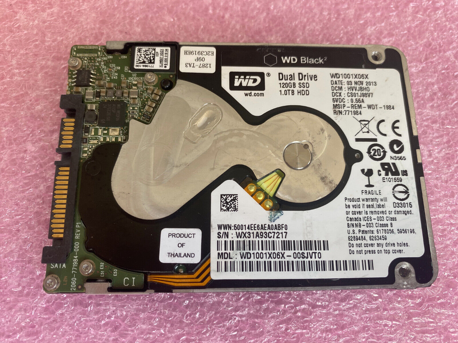 hjemmelevering fjendtlighed blæse hul WD Black2 Dual Drive 120GB SSD 1TB HDD Hybrid WD1001X06X-00SJVT0 5400RPM  SATA | eBay