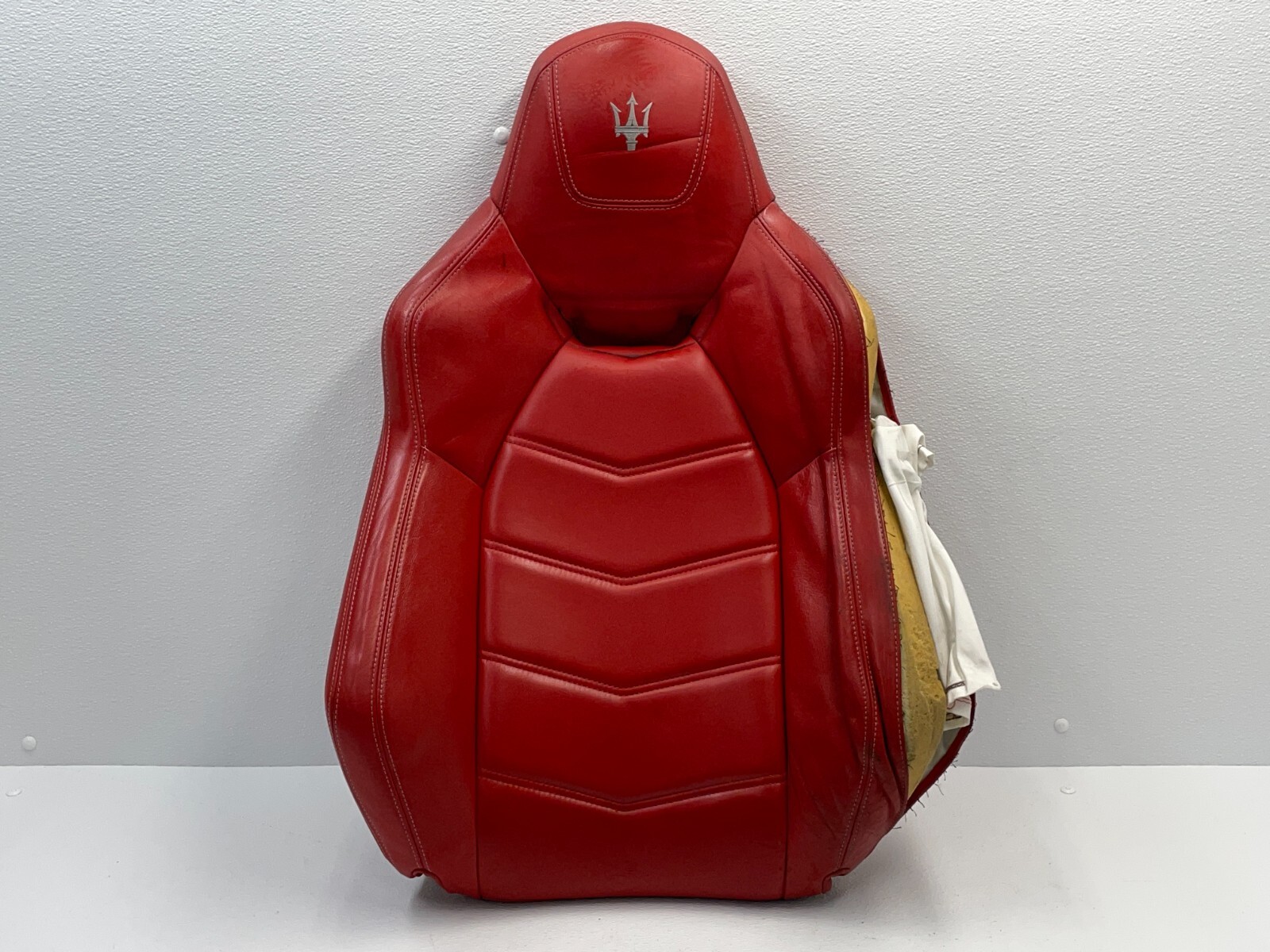 13 14 Maserati Granturismo M145 Front Left Seat Upper Cushion Red 1458 OEM