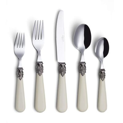 Flatware 20 Pieces Set/stainless Steel Vintage Silverware/cutlery Set Ivory Colo