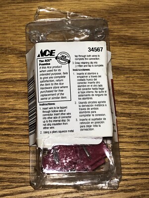6pk Tap Splice Connector 22-18awg ACE Wire Connectors 34567 