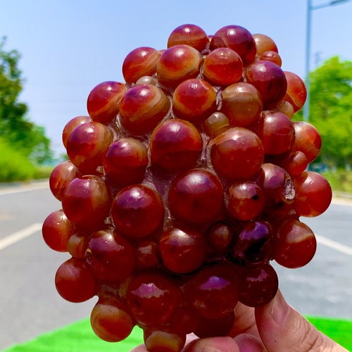 1.68LB Natural Gobi Agate Eye Agate grape shape Crystal Madagascar mineral - Picture 5 of 23