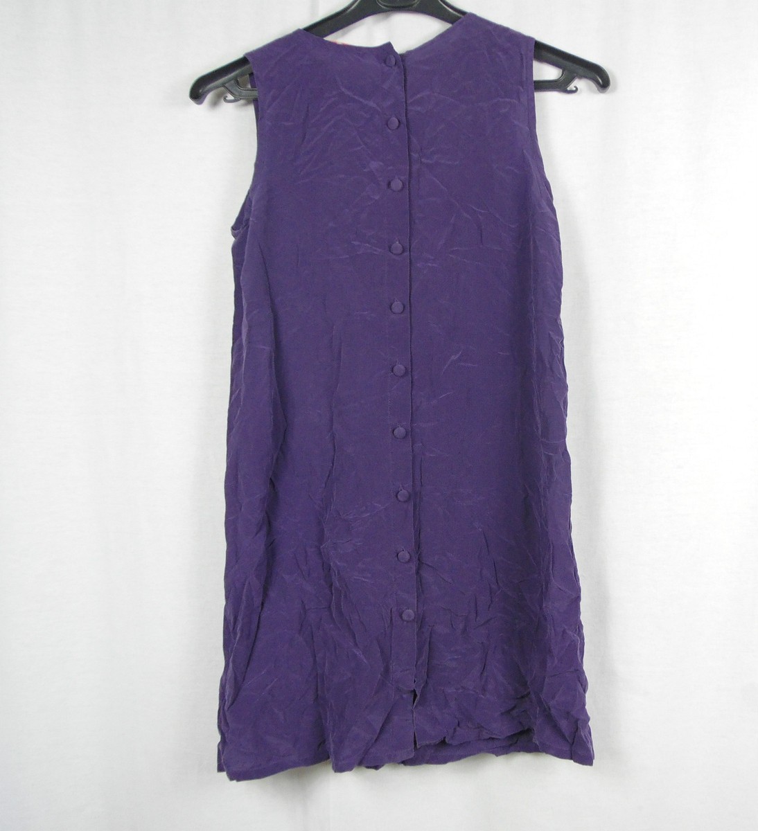 Robe Bel Air Taille 1 En 100% Soie, Couleur Violet - Occasion Très Bon état