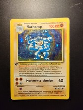Machamp Set Base 8/102 #68 HOLO SWIRL Prima Edizione carte card pokemon ITA
