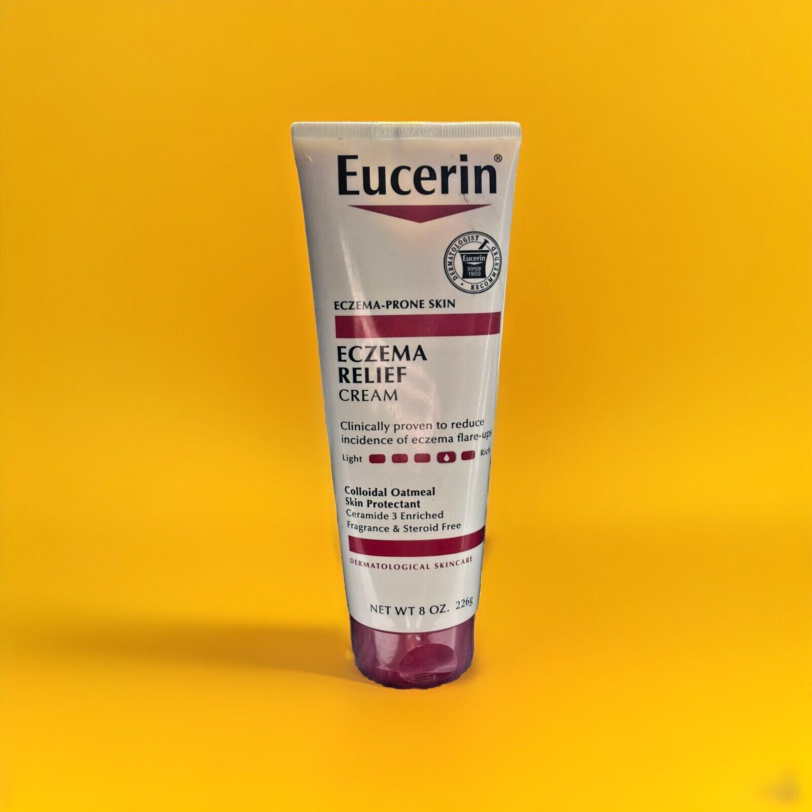 Eucerin Eczema Relief Cream Fragrance Steroid Free 8 Oz for Sensitive Skin
