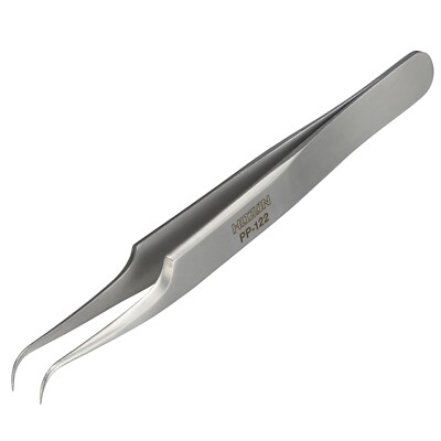 HOZAN Tweezers TITANIUM series Curved Tip type PP-122 Tip 0.3mm