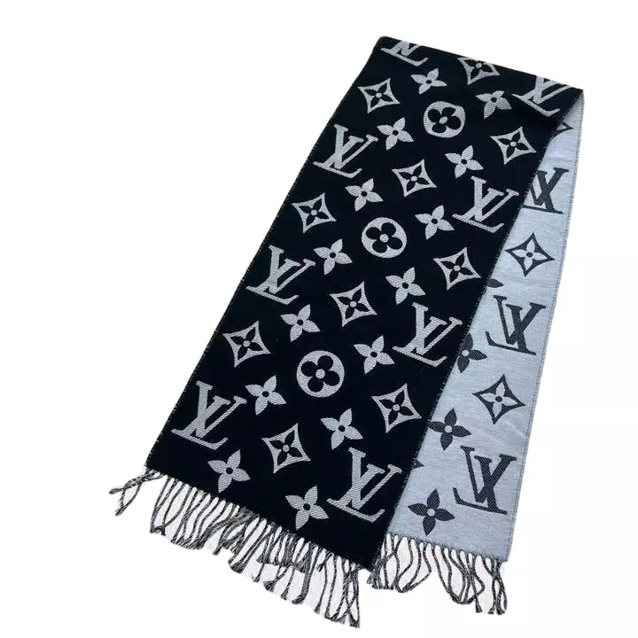 Louis Vuitton LV Essential Scarf Black Wool