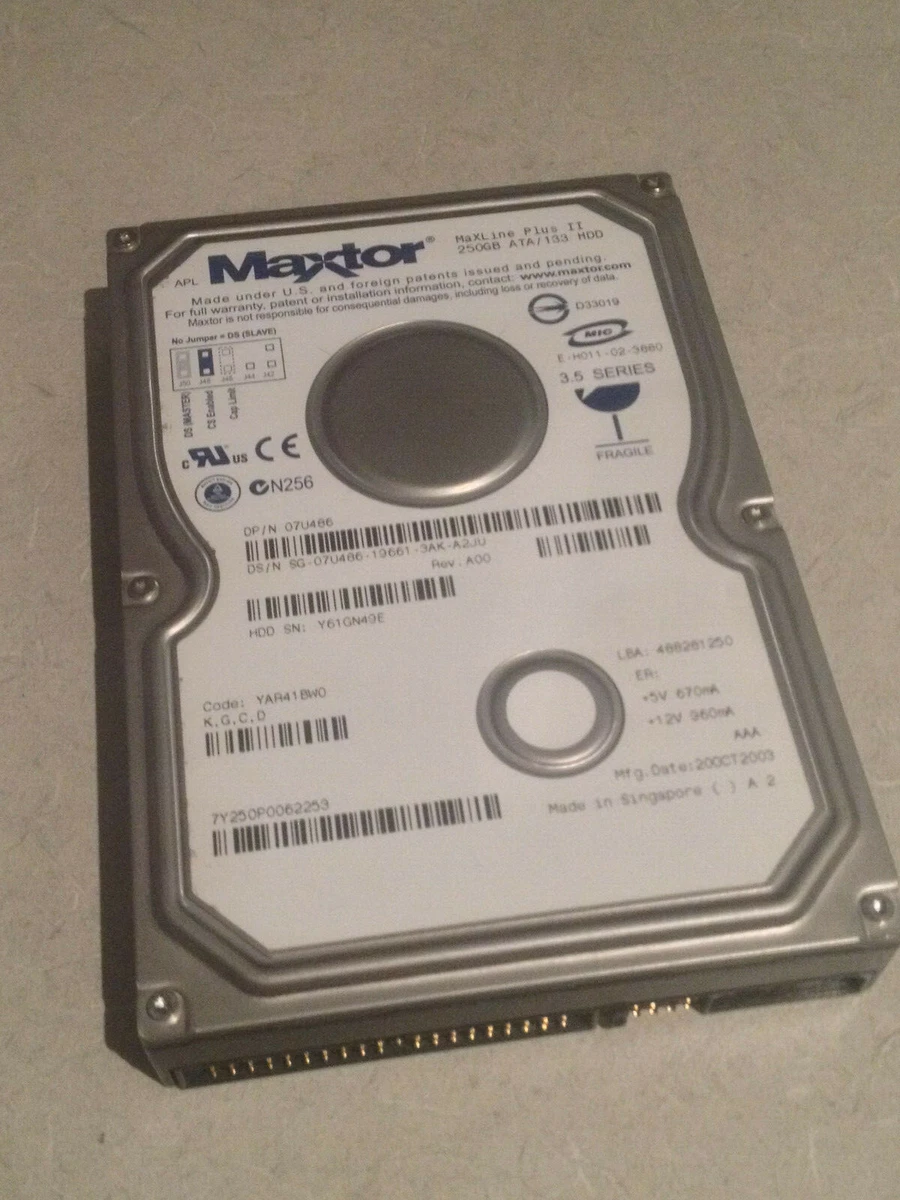 Internal Hard Disk Drives 5.25 in Form Factor 250GB for sale | eBay