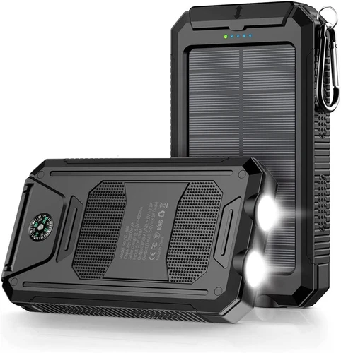 Mregb Power Bank,Solar Charger,36800mAh 5V3.1A 18W PD QC 3.0 Dual 2 USB Port