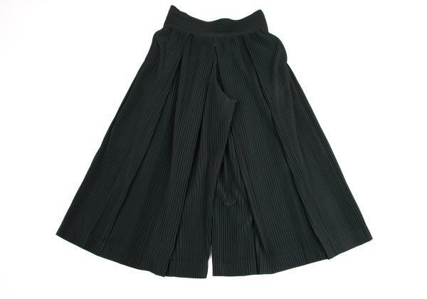 pleatsplease シッカーパンツ　黒 Basics Pleated Trousers in Black – SVRN