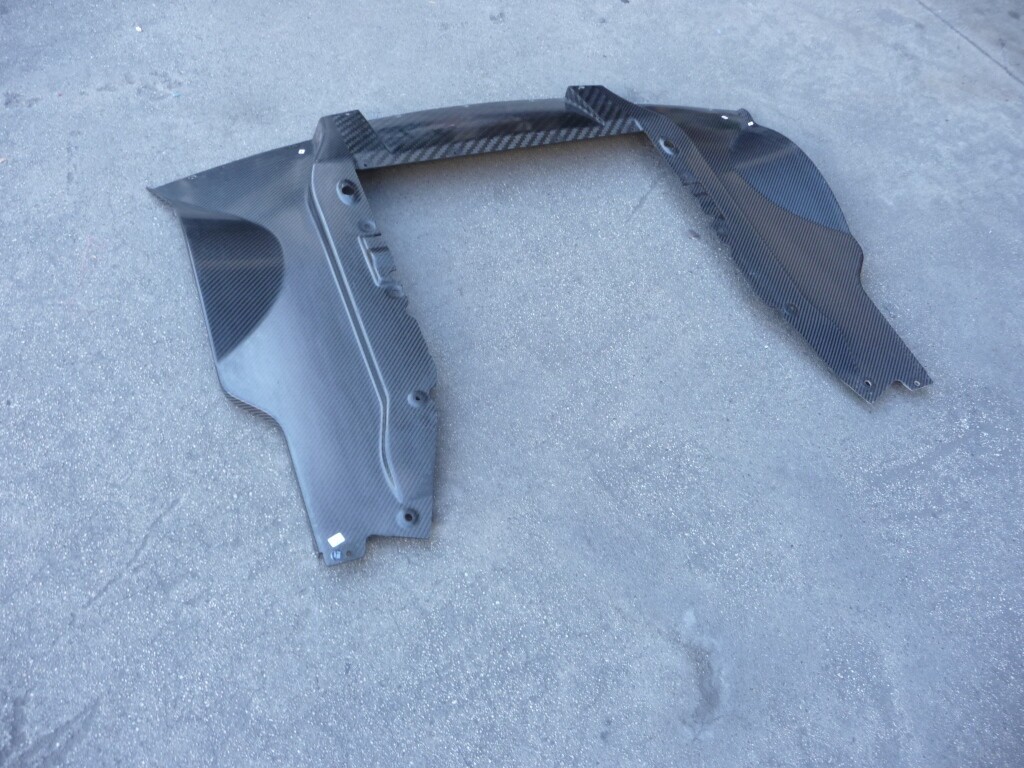 McLaren 675LT P11 GTR Rear Diffuser Cover Shield Carbon Fiber Fibre 11A7977RP OE
