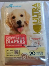 PAW INSPIRED SUPER ABSORBENT DISPOSABLE DIAPERS PACK OF 20 XL :FL24-2
