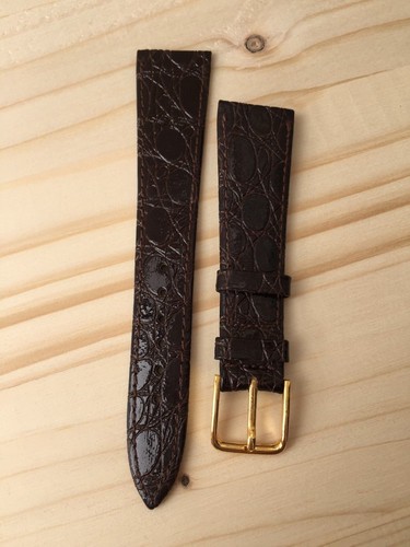 Crocodile Leather Watch Strap Brown 20Mm "Vintage 1960-1970" - Picture 2 of 4