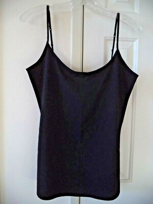 Old Navy Fitted Black Cotton Tank Top Cami 4 8 12 14 16 18 20 S M L XL XXL 