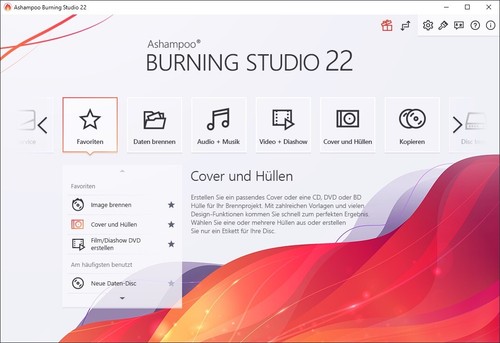 Ashampoo Burning Studio 22 - Diashow - Brennprogramm für CD, DVD, Blu-Ray - H265 - Bild 8 von 11