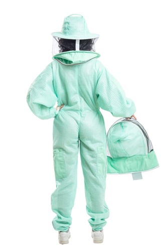 Three Layer Beekeeping Ventilated Suit with Round + Fencing Veil in Seven Color - Picture 51 of 53