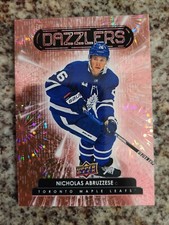 2022-23 UD Series 2 Hockey Pink Dazzlers Nicholas Abruzzese DZ72 Maple Leafs