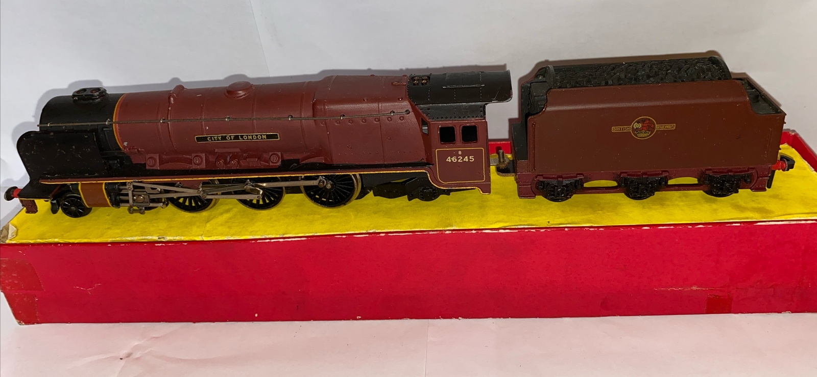 A Boxed Dublo 2226 2-Rail Locomotive Tested Runner, Duchess Class 4-6-2 'City of London' No.46245 wi