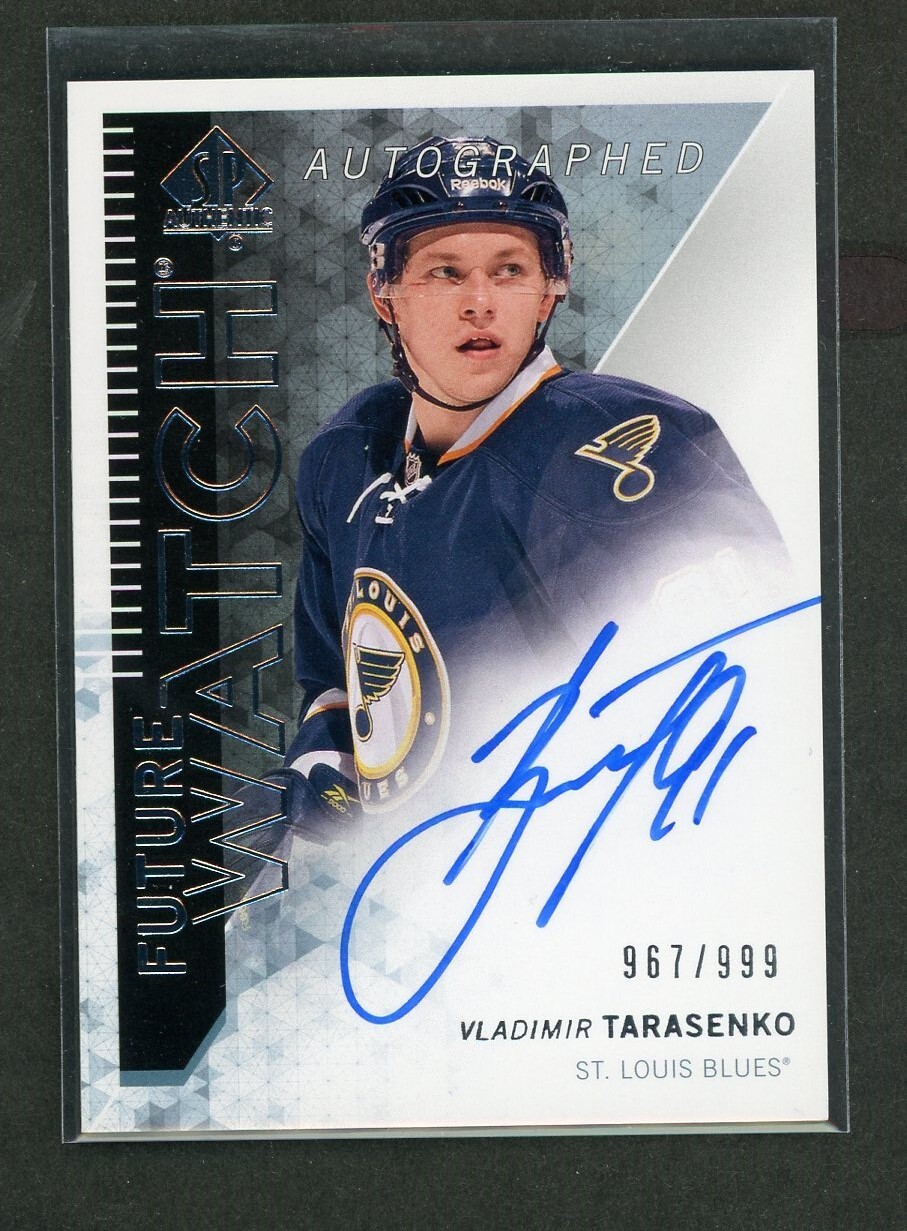 2013-14 SP Authentic Future Watch Autograph Vladimir Tarasenko RC /999 *17586