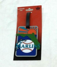 MLB Florida Miami Marlins Luggage Tag Travel Bag ID Golf Tag FREESHIP