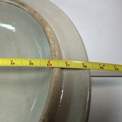 Antique 8 to 15 gallon Stoneware Crock LID Only - fits on a 15" crock - Picture 10 of 18