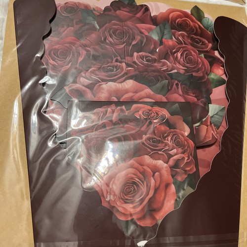 Paper Pop up Bouquet Card, Red Roses, Greeting Cards 12 Inch Forever Flower 3D - 第 2/4 張圖片