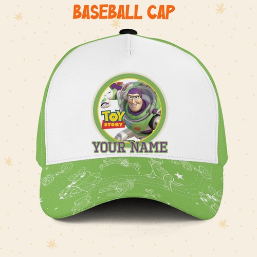 Custom Toy Story Buzz Lightyear Team Logo Cap, Custom Disney Hat Toy Story Hat