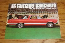 1967 Ford Fairlane Ranchero Sales Brochure 67 500 XL