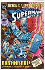 1993 SUPERMAN The Man of Steel 22 DC Comic with Poster Inside