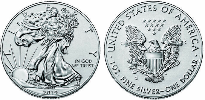 American Eagle 2019 One Ounce Silver ENHANCED REVERSE Proof