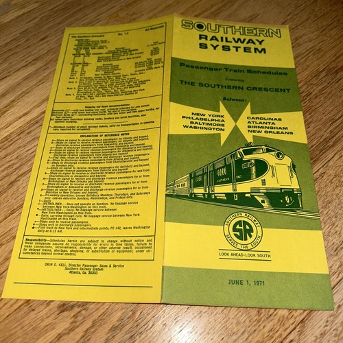 2 - SOUTHERN RAILWAY SYSTEM 1970 / 1971 Passenger Train Schedules TIMETABLES - Picture 7 of 8