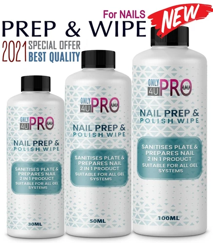 Prep And Wipe Nail Gel Polish Cleanser Cleaner UV LED Manicure FAST DELIVERY "UK
