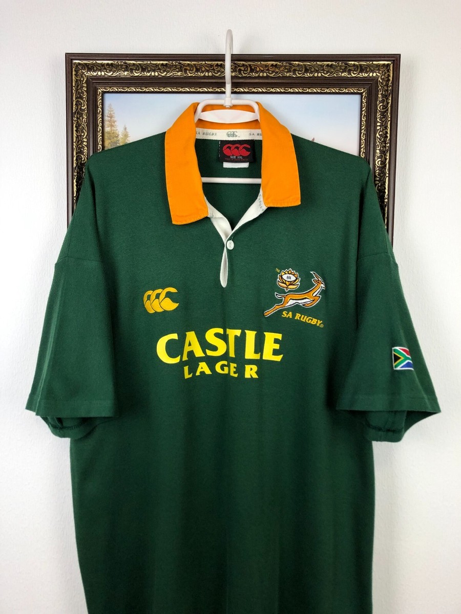 Vintage 90's Canterbury South Africa Rugby Union Jersey Mens Shirt