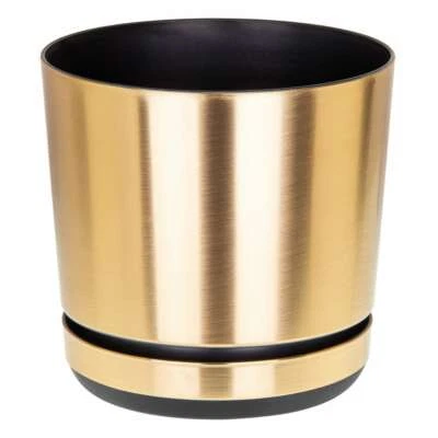 KORAD Indoor plant pots with saucer and drainage holes, decorative flowerpot container