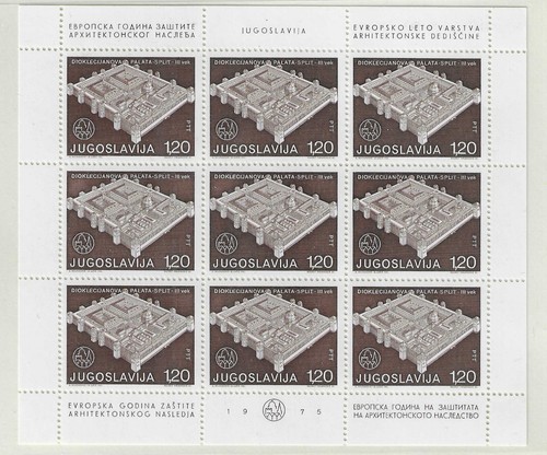 YUGOSLAVIA EUROPA 1975 MNH SHEETS 1183