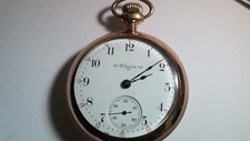 Elgin pocket watch, vintage, works, 10585756, 15 jewels, 18S, approx 55mm diamet