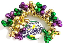 Fun New Orleans Mardi Gras Souvenir Stretch Bracelet