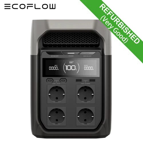 ECOFLOW Refurbished DELTA 3 Tragbare Powerstation 1024Wh LiFePO4 Solarspeicher