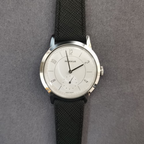 MERKUR Men Pilot Watch 38mm Manual Winding Mechanical Wristwatch KM Glass