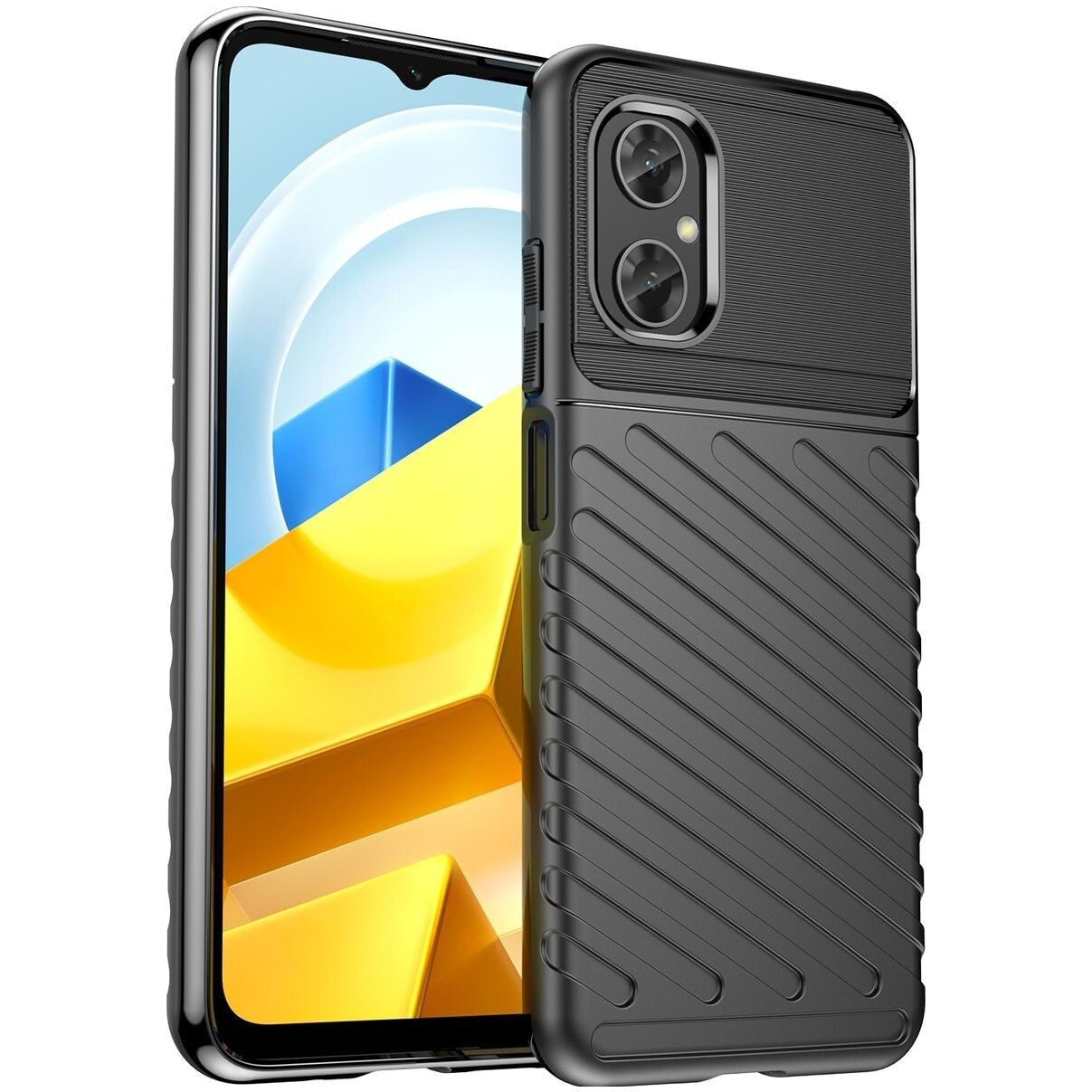 Case Cover Shockproof Silicone TPU Thunder for Xiaomi Poco M5