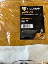 Tillman 30 Pearl Top Grain Pigskin 4" Cuff TIG Welding Gloves X-Large