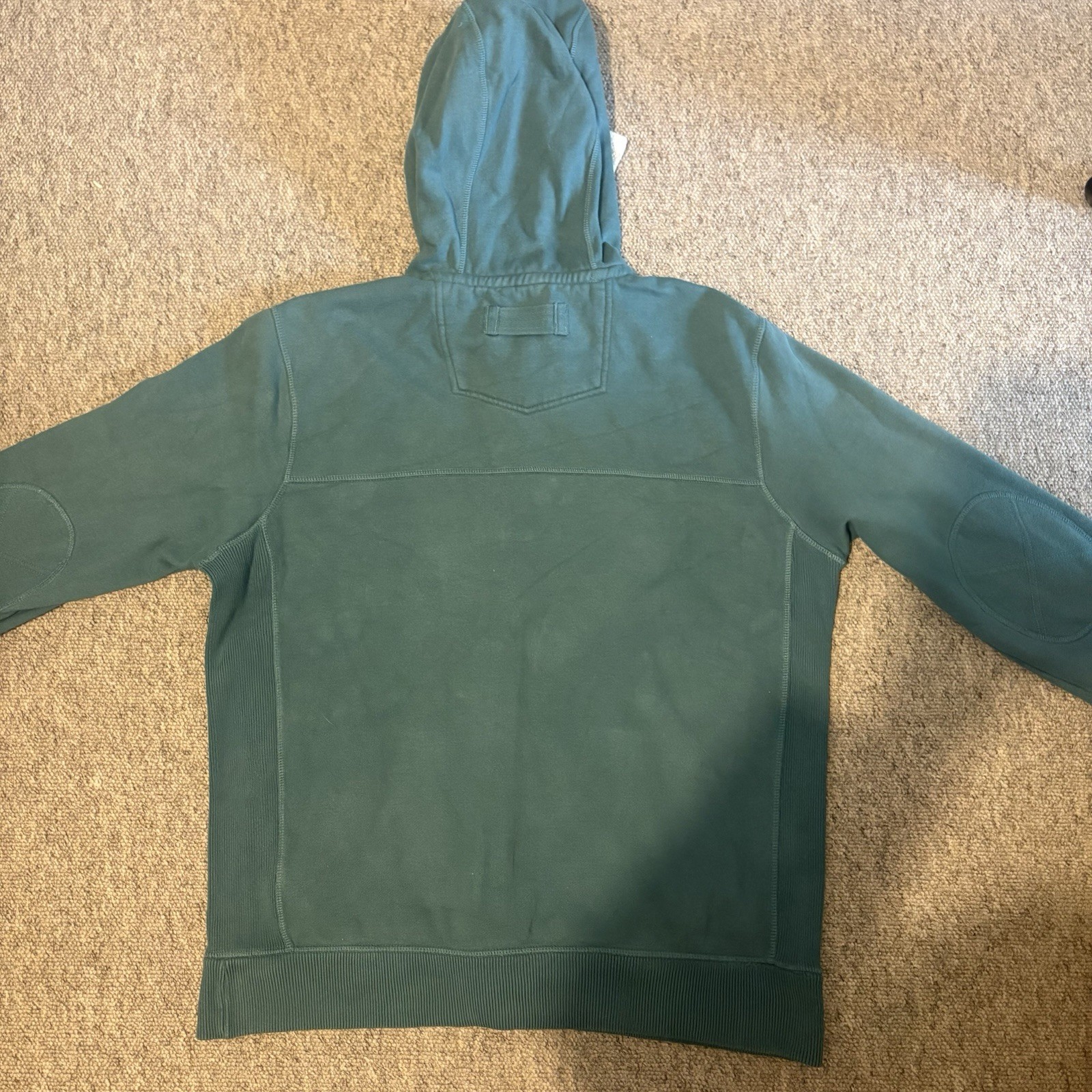 FatFace Men’s Heritage Full Zip Hoodie Teal Green / Blue Size XL - Elbow Patches image 9