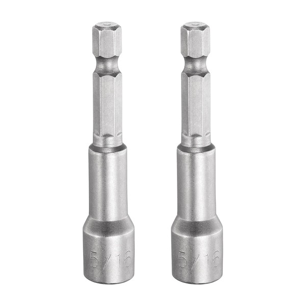 "2X Nuss-Aufsatz 5/16\" 1/4\" 6K 2.56\" Magnet"-image