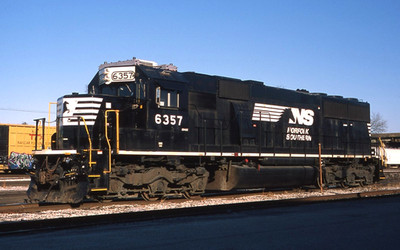 Original Slide: Norfolk Southern SD40E 6357 at Yok, PA