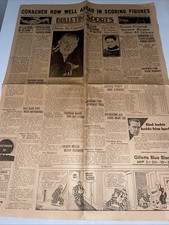 JAN. 22 1935 NHL HOCKEY EDMONTON SPORTS PAGE JACK ADAMS JOHNNY SHEPPARD AHL WHL