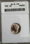 1935 Mercury Dime Uncirculated ~ 90% Silver