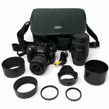 Pentax ist DS 6.1MP DSLR 18-55mm Quantaray 70-300mm Lens Bundle